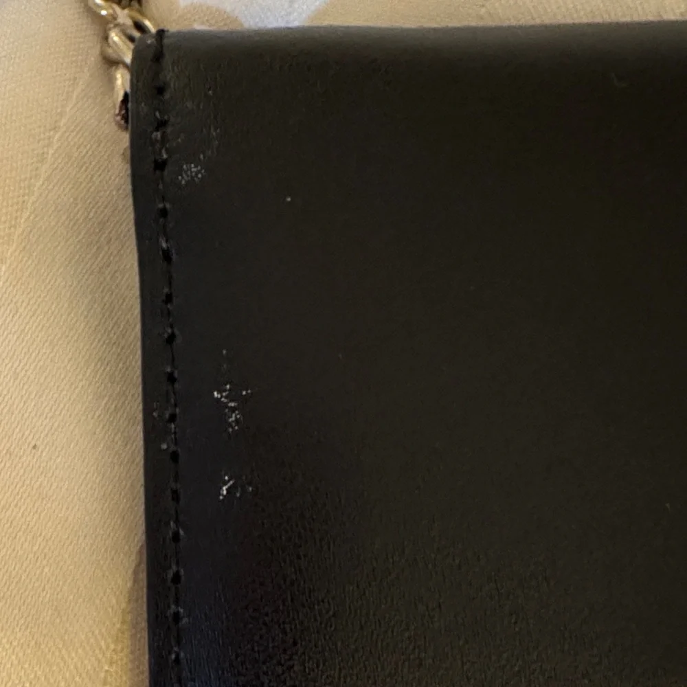 Kate Spade Black Leather Keychain Wallet cardholder - Picture 4 of 11